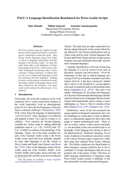 PALI: A Language Identification Benchmark for Perso-Arabic Scripts