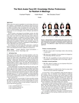 The Work Avatar Face-Off: Knowledge Worker Preferences for Realism in
  Meetings