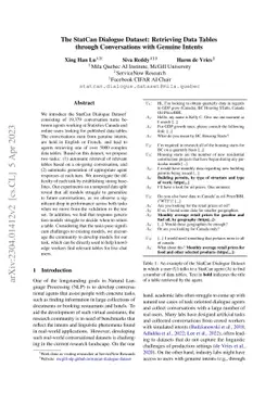 The StatCan Dialogue Dataset: Retrieving Data Tables through
  Conversations with Genuine Intents