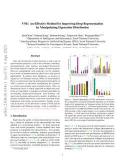 VNE: An Effective Method for Improving Deep Representation by
  Manipulating Eigenvalue Distribution