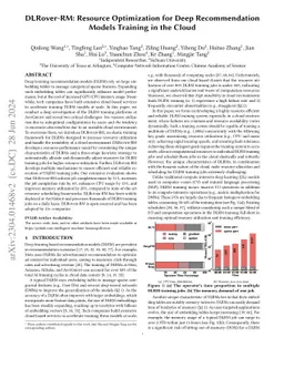 DLRover-RM: Resource Optimization for Deep Recommendation Models
  Training in the Cloud