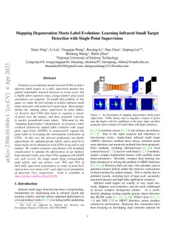 Mapping Degeneration Meets Label Evolution: Learning Infrared Small
  Target Detection with Single Point Supervision