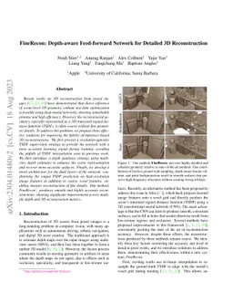 FineRecon: Depth-aware Feed-forward Network for Detailed 3D
  Reconstruction