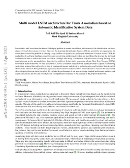 Multi model LSTM architecture for Track Association based on Automatic
  Identification System Data