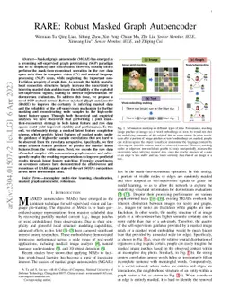 RARE: Robust Masked Graph Autoencoder