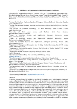 A Brief Review of Explainable Artificial Intelligence in Healthcare