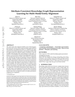 Attribute-Consistent Knowledge Graph Representation Learning for
  Multi-Modal Entity Alignment