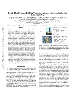 Locate Then Generate: Bridging Vision and Language with Bounding Box for
  Scene-Text VQA