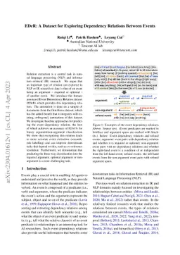 EDeR: A Dataset for Exploring Dependency Relations Between Events