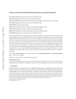 A Survey on Vertical Federated Learning: From a Layered Perspective