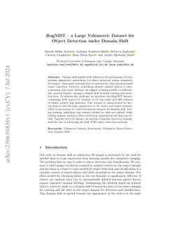 BugNIST -- a Large Volumetric Dataset for Object Detection under Domain
  Shift