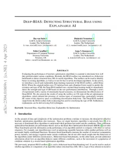 Deep-BIAS: Detecting Structural Bias using Explainable AI