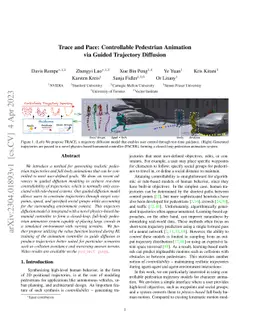 Trace and Pace: Controllable Pedestrian Animation via Guided Trajectory
  Diffusion