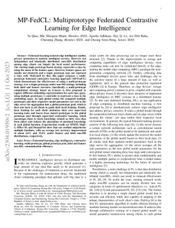 MP-FedCL: Multiprototype Federated Contrastive Learning for Edge
  Intelligence