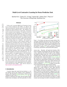 Multi-Level Contrastive Learning for Dense Prediction Task