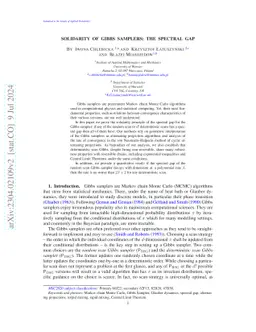 Solidarity of Gibbs Samplers: the spectral gap