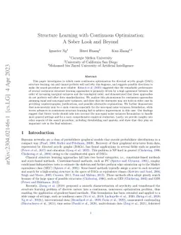 Structure Learning with Continuous Optimization: A Sober Look and Beyond