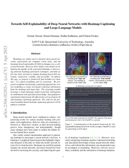 Towards Self-Explainability of Deep Neural Networks with Heatmap
  Captioning and Large-Language Models