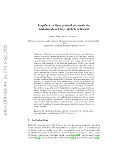LogoNet: a fine-grained network for instance-level logo sketch retrieval