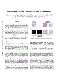 Topology-Guided Multi-Class Cell Context Generation for Digital
  Pathology