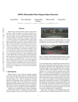 DPPD: Deformable Polar Polygon Object Detection