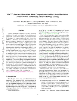 MMVC: Learned Multi-Mode Video Compression with Block-based Prediction
  Mode Selection and Density-Adaptive Entropy Coding