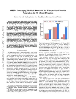 MS3D: Leveraging Multiple Detectors for Unsupervised Domain Adaptation
  in 3D Object Detection