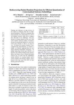 Rediscovering Hashed Random Projections for Efficient Quantization of
  Contextualized Sentence Embeddings