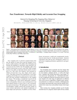 Face Transformer: Towards High Fidelity and Accurate Face Swapping