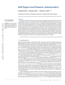 Self-Supervised Siamese Autoencoders