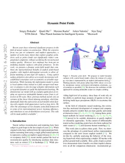 Dynamic Point Fields