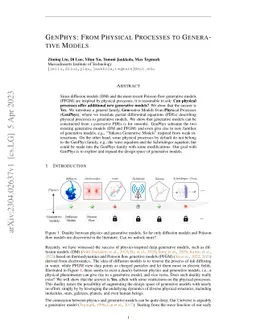 GenPhys: From Physical Processes to Generative Models