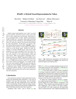 HNeRV: A Hybrid Neural Representation for Videos