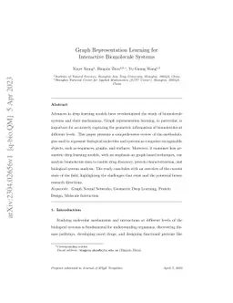 Graph Representation Learning for Interactive Biomolecule Systems