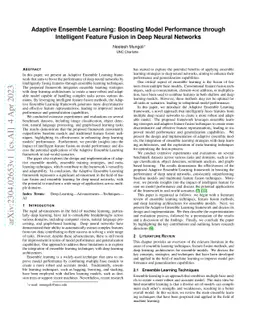 Adaptive Ensemble Learning: Boosting Model Performance through
  Intelligent Feature Fusion in Deep Neural Networks