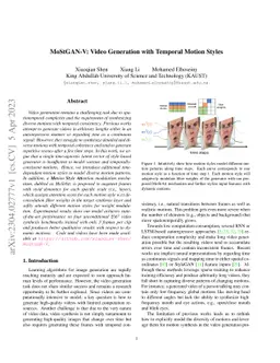 MoStGAN-V: Video Generation with Temporal Motion Styles