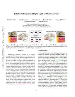 DeLiRa: Self-Supervised Depth, Light, and Radiance Fields