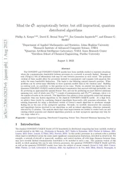 Mind the $\tilde{\mathcal{O}}$: Asymptotically Better, but Still
  Impractical, Quantum Distributed Algorithms