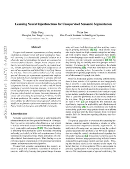 Learning Neural Eigenfunctions for Unsupervised Semantic Segmentation