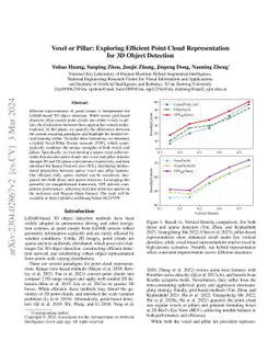 Voxel or Pillar: Exploring Efficient Point Cloud Representation for 3D
  Object Detection