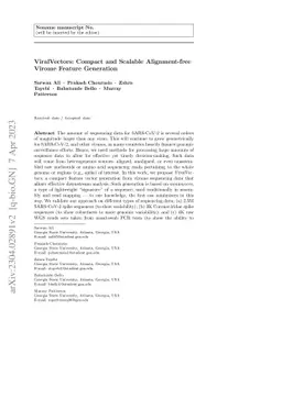 ViralVectors: Compact and Scalable Alignment-free Virome Feature
  Generation
