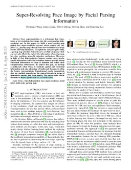 Super-Resolving Face Image by Facial Parsing Information