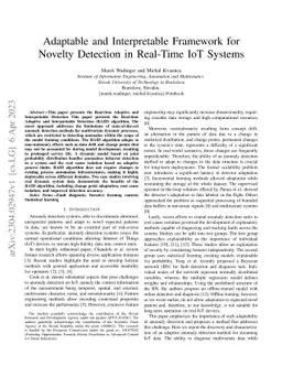 Adaptable and Interpretable Framework for Novelty Detection in Real-Time
  IoT Systems