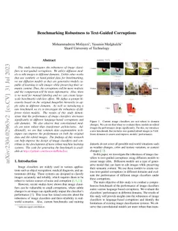 Benchmarking Robustness to Text-Guided Corruptions