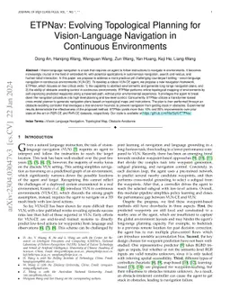 ETPNav: Evolving Topological Planning for Vision-Language Navigation in
  Continuous Environments