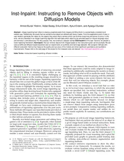 Inst-Inpaint: Instructing to Remove Objects with Diffusion Models