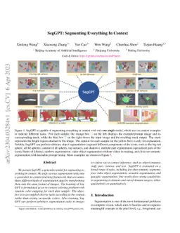 SegGPT: Segmenting Everything In Context