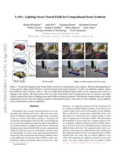 LANe: Lighting-Aware Neural Fields for Compositional Scene Synthesis