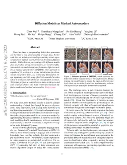 Diffusion Models as Masked Autoencoders