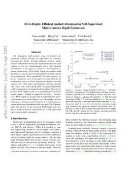 EGA-Depth: Efficient Guided Attention for Self-Supervised Multi-Camera
  Depth Estimation